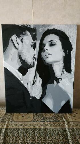 Фотографии готовых работ картин по номерам и алмазной мозаики