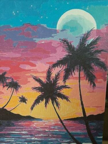 Фотографии готовых работ картин по номерам и алмазной мозаики