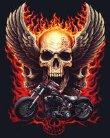 Без бренда «Коробка 20 шт: Огненный череп с крыльями» в Иркутске