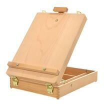 Без бренда «Коробка 6 шт.: Мольберт Две картинки этюдный ящик, настольный, хлопушка 55 см» в Иркутске