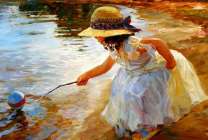 Без бренда «Девочка пытается спасти мяч» в Иркутске в интернет-магазине  Без бренда «Девочка пытается спасти мяч» в Иркутске