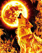 Без бренда «Огненный волк воет на луну (20шт)» в Иркутске