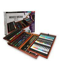 Без бренда «Оптовая коробка 5 шт.: Художественный набор (174 предмета) в деревянном чемоданчике» в Иркутске