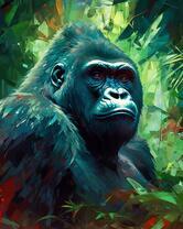 Изображение большой гориллы