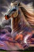 Без бренда «Белый конь на фоне ночной грозы» в Иркутске в интернет-магазине  Без бренда «Белый конь на фоне ночной грозы» в Иркутске