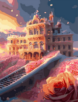 Без бренда «Сказочный дворец в окружении роз» в Иркутске в интернет-магазине Без бренда «Сказочный дворец в окружении роз» в Иркутске