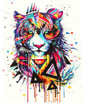 Тигр в абстракции