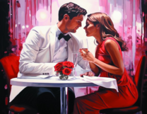 Без бренда «Пара на свидании в ресторане» в Иркутске в интернет-магазине  Без бренда «Пара на свидании в ресторане» в Иркутске