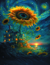 Без бренда «Фэнтези сюжет с подсолнухом» в Иркутске в интернет-магазине  Без бренда «Фэнтези сюжет с подсолнухом» в Иркутске