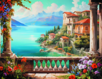 Красивый средиземноморский пейзаж