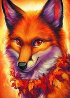 Без бренда «Хитрая лиса с осенним венком» в Иркутске в интернет-магазине  Без бренда «Хитрая лиса с осенним венком» в Иркутске