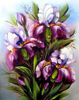 Без бренда «Темно-фиолетовые ирисы» в Иркутске в интернет-магазине Без бренда «Темно-фиолетовые ирисы» в Иркутске