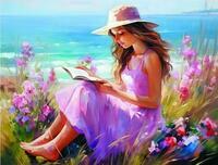 Без бренда «Девочка читает на берегу» в Иркутске в интернет-магазине  Без бренда «Девочка читает на берегу» в Иркутске